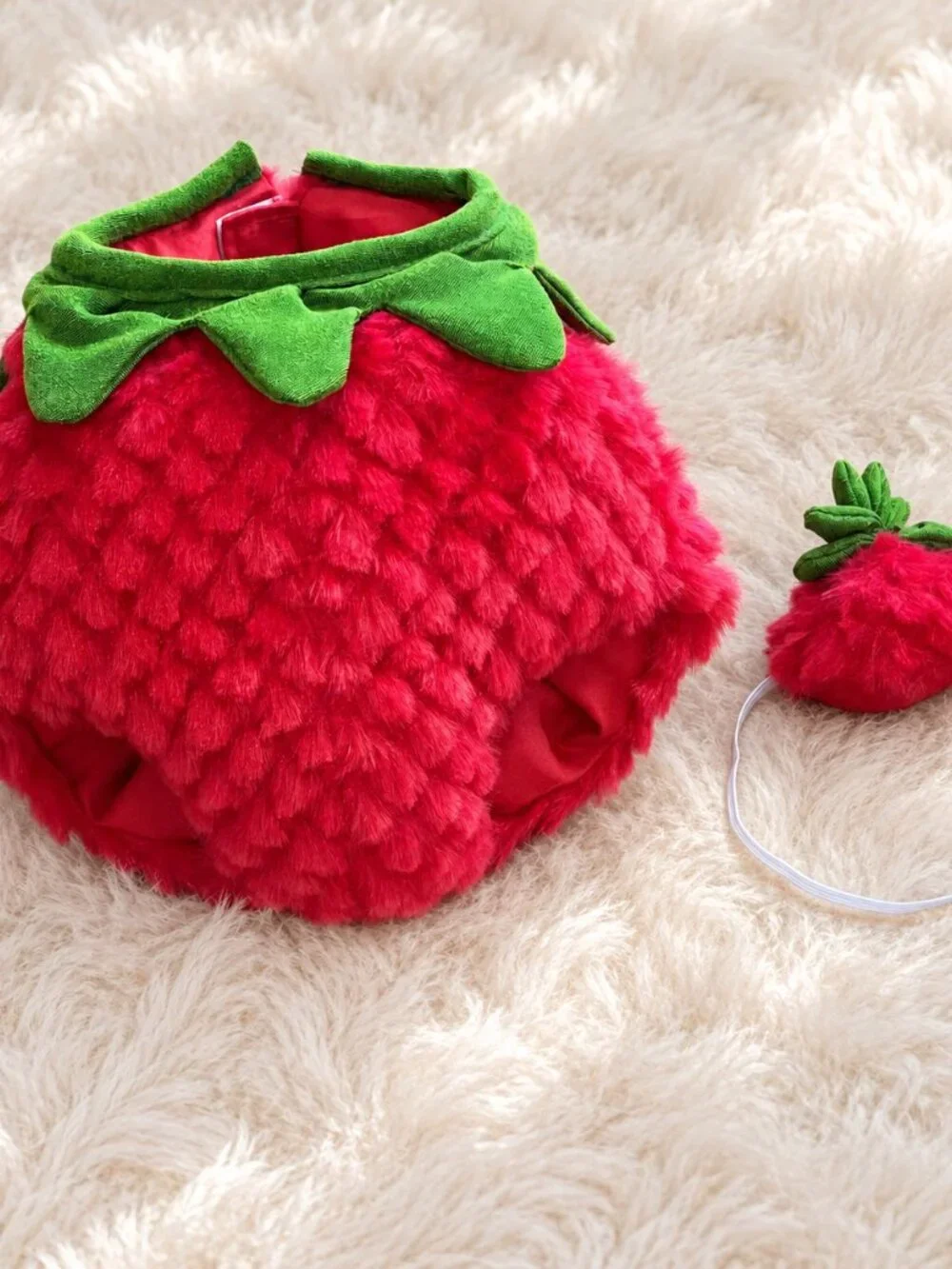 Junior Bartholomew Bear Clothes - Strawberry Outfit